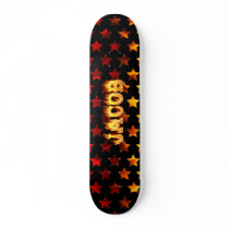 Jacob skateboard fire and flames design.
