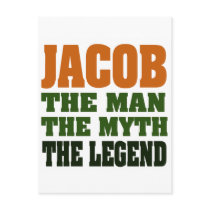 Jacob - the Man, the Myth, the Legend! postcards