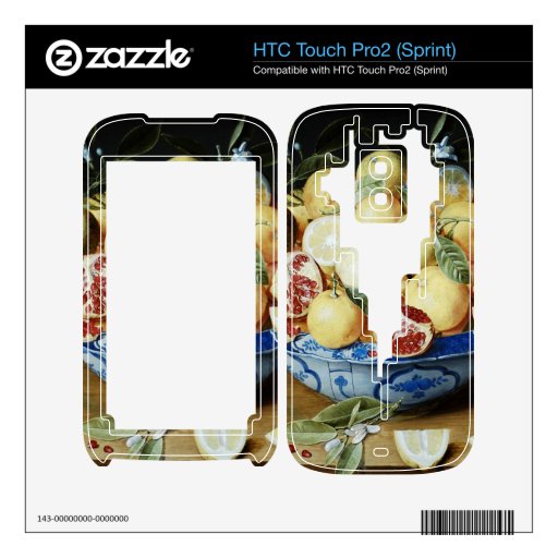 Jacob van Hulsdonck - Still life with lemons orang HTC Touch Pro2 Skins