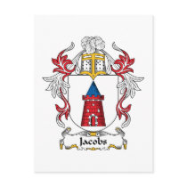 Jacobs Family Crest postcards
