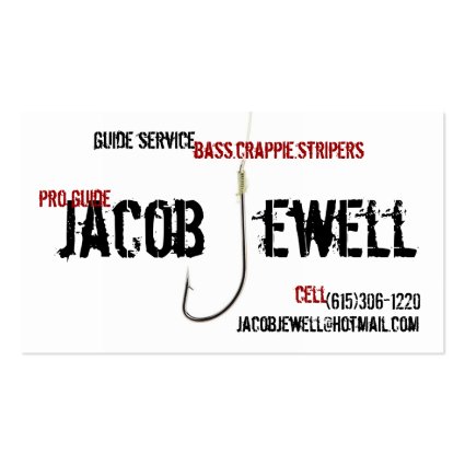 Jacob's Fishing Guide Service Business Card
