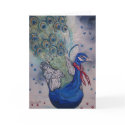 Jacque The Peacock greeting card by wendywinbeckler Jacque The Peacock greeting card