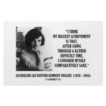 Jacqueline Kennedy Comparatively Sane Quote Stationery Paper
