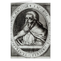 Jacques de Molay  Master of Knights Templars Greeting Card