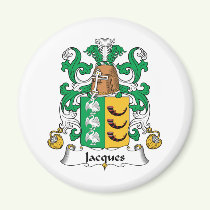 Jacques Family Crest Magnet