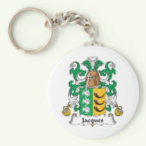 Jacques Family Crest Keychain