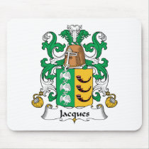 Jacques Family Crest Mousepad