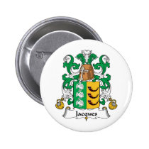 Jacques Family Crest Button