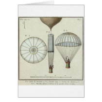 Jacques Garnerin's first parachute Cards