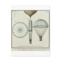 Jacques Garnerin's first parachute postcards by MyOtherPlanet Jacques Garnerin's first parachute postcards
