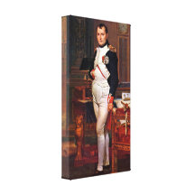 Jacques-Louis David - Portrait of Napoleon Stretched Canvas Prints