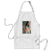 Jacqui, Blue Bikini Aprons