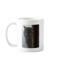 Jade Black Kitty Cat by ArtByAkiko Coffee Mugs