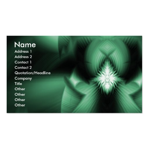 Jade Business Card Templates (front side)