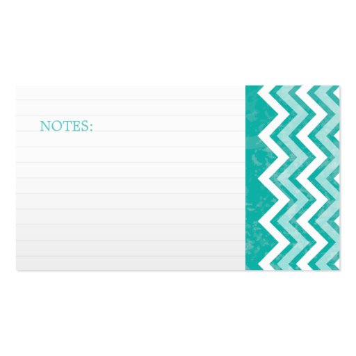 Jade Chevron Mommy Cards Business Card (back side)