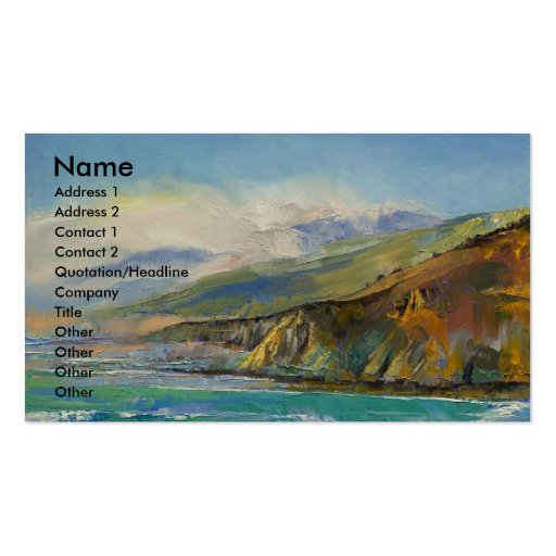 Jade Cove Business Card (front side)
