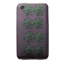Jade Dragons on Purple Case-Mate Case iPhone 3 Case-Mate Cases