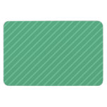 Jade Green Diagonal Stripes. Pattern. Vinyl Magnets
