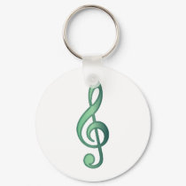 Jade Green Treble Clef keychains by chmayer Jade Green Treble Clef keychains