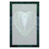 Jade Heart Customized Stationery