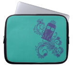 Jade Henna Police Box Electronics Sleeve Laptop Computer Sleeve