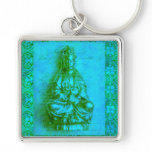 Jade Kwan Yin Key Chain