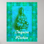 Jade Kwan Yin Posters