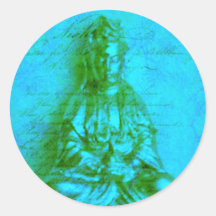 Jade Kwan Yin sticker