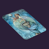 Jade Moon Mermaid Premium Vinyl Magnet magnets