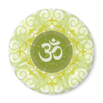 Jade Om Mandala Magnet