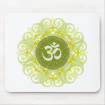 Jade Om Mandala mousepads