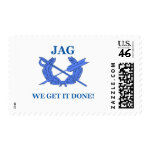 Jag We Get It Done Postage Stamp