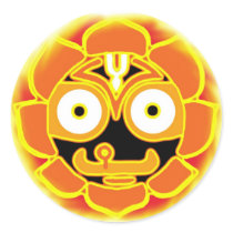 Jagannath Swami round sticker