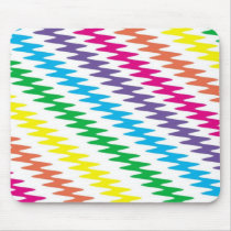 Jagged Bright Stripes mousepads by princessklb07 Jagged Bright Stripes mousepads
