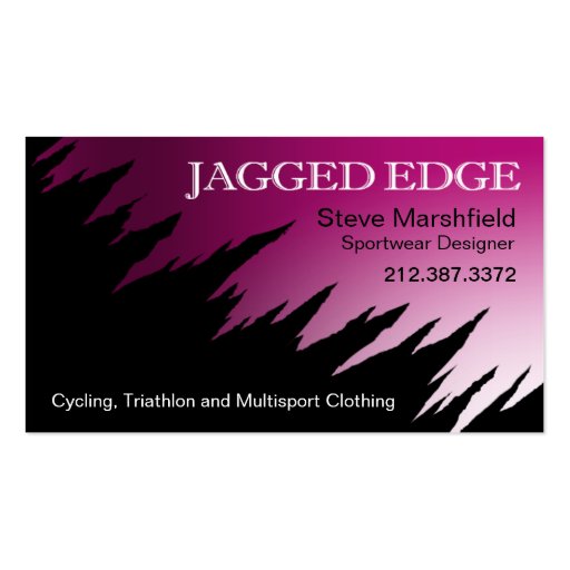 Jagged Edge Business Card template