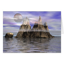Jagged Island Greeting Card