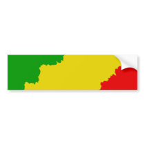 Jagged Rasta Stripes bumper stickers