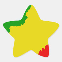 Jagged Rasta Stripes Sticker