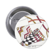 jagged tangle pinback button