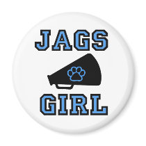 Jags Girl Magnet by Michiibelle_bowtique Jags Girl Magnet