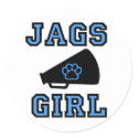 Jags Girl Stickers by Michiibelle_bowtique Jags Girl Stickers