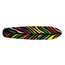 Jagstripes Skateboard by pyrabird Jagstripes Skateboard