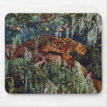 Jaguar Beneath Spanish Moss Mousepad