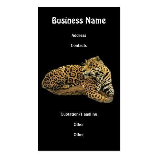 Jaguar Business Card Zazzle