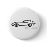 Jaguar E-Type Coupe Pinback Button
