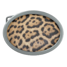 Jaguar Fur Photo Print Belt Buckles