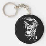 Jaguar negro llavero