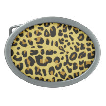 Jaguar Print Belt Buckles