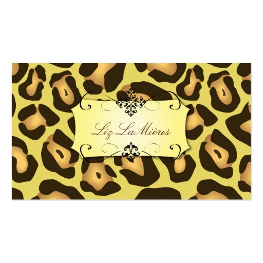 Jaguar print business cards