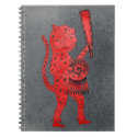 Jaguar Warrior Notebook (red)